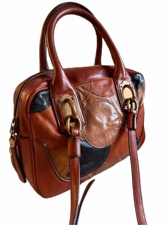 Dolce & Gabbana Handbags - Authentic Dolce & Gabbana Vintage Miss Edge Patwork leather handbag w/gold